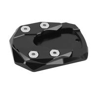 Pissente Motorcycle Kickstand Extension Plate Aluminum Alloy Side Stand Enlarge Pad Wider Footing Easy Installation Stable Parking for XMAX 125 250 300 Riders (Black)
