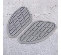 Pissente Motorcycle Tank Pad Rubber Fuel Tank Protector Pair Knee Grip Decals Vintage Style Double Sided Adhesive Scratch Coverage for Riders (Gray)