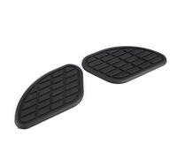 Pissente Motorcycle Tank Pad Rubber Fuel Tank Protector Pair Knee Grip Decals Vintage Style Double Sided Adhesive Scratch Coverage for Riders (Black)