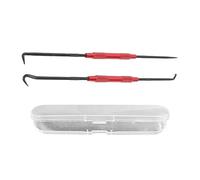 Pissente O Ring Pick Hook Set, 2Pcs Carbon Steel Oil Seal Puller Removal Tool with Knurled Nonslip Handle for Cars