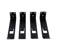 Pissente Owl Mounting Bracket, Carbon Steel, Rust Resistant, 4 Pcs | Birdhouse Hanger, Carbon Steel, Garden Courtyard Use, Clip Design, Wall and Wood Board Screws, 8 X 1.6 X 2 in