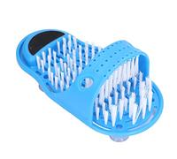 Pissente Shower Foot Scrubber with Suction Cups Remove Dead Skin Relieve Pressure Massage Feet Cleaner Blue