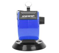 Pissente Small Body, Easy to Hold, Long Service Life ABS Plastic Hand Tally Counter, 4-Digits Record with Hook Base for Data Statistics, Conference Attendance (Blue)
