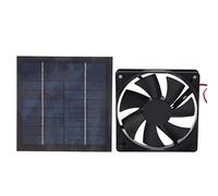 Pissente Solar Panel Fan 20W, ABS Monocrystalline Silicon | 20W Solar Powered Exhaust Fan, IP65 , 20% Efficient Cells, Chicken Coop Greenhouse Pet House Ventilation