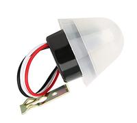 Pissente Street Light Switch Automatic Light Control Switch Photoelectric Switch for Street Lights Highways Gardens with Delay Circuit Weatherproof Mounting