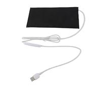 Pissente Temperature Regulating Heating Pad PVC USB Heating Pad DC 5V 68 to 104 Fahrenheit 4 Gear Flexible Heater Cloth for Neck Back Waist Abdomen Seat Pet Reptile Use (25x30cm)