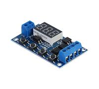 Pissente Timer Relay Module With Led Display, Timer For Circuits Adjustable Delay Switch, Dc 12V Adjustable Times Switch Module Signal Trigger Turn Off Timer Delay Switch Module 110Sec With Screen Wit