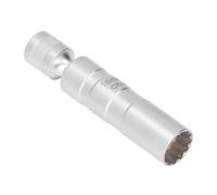 Pissente Universal Thin Wall 12 Point Socket Magnetic Removal Tool for Quick and Simple Plug Removal, Firmer Fixing, and Easy Carrying (16mm / 0.63in)