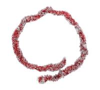 Pissente White Metallic Tinsel Garland Delicate Colors Dynamic Home Decor for Weddings and Seasonal Celebrations 5pcs