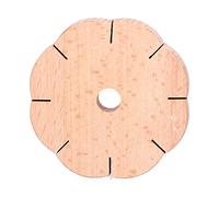 Pissente Wood Plaited Disc, Braiding Disc Petal Shaped DIY Making Tool Petal Disc Plait Tool, Kumihimo Braid with The Weight of The Braid is 36G Or 1.3Oz for Home Use Handicrafts
