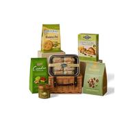 Pistachio Indulgence Hamper “Sapori di Sicilia” - Luxury Italian Pistachio Gift with Cannoli, Biscuits, Chocolate & Creamy Spreads