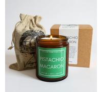 Pistachio Macaron Luxury Hand Poured Candle | Eco Friendly | Vegan | Hand Crafted, | 50+ Hour Burn Time | Soy Wax | Handmade | Artisian | Small Batch | Meditation Candle