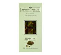 Pistachio Paste Dubai Viral Style Milk Chocolate Bar, 110g, Maison Samadi, Halal, Vegetarian