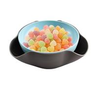 Pistachios Bowl, Snack Serving Dish, Double Layer Dish, Pistachios Serving Bowls with Shell Tray, Nut Shell Candy Storage with Food Waste Compartment for Pistachioss, Cherries, Popcorn