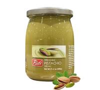 Pisti Pistachio Cream Spread 600g - Sweet and Velvety - Made in Sicily - Italian Artisan Gourmet Food for Baking, Desserts, Cooking or on Bread - (Each Jar Comes in Original Box)