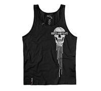 Pistol Boutique Mens Black Chest Skull Dribble Hopes & Fears Fashion Singlet Vest Tank Top (as8, Alpha, l, Regular, Regular)