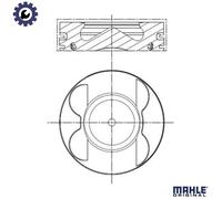 MAHLE 001 PI 00106 000 Piston