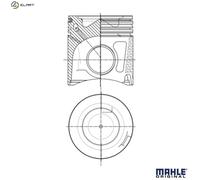 Piston 67mm Bolt Length Fits Fiat Ducato Iveco Daily MAHLE 007PI00150002
