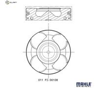 MAHLE 011 PI 00108 001 Piston