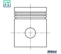 Engine piston 013 58 00 MAHLE for FORD SIERRA II Hatchback SIERRA II Sapphire