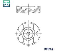 Piston MAHLE Fits FIAT MERCEDES Vito NISSAN RENAULT KOREA VAUXHALL 11-23 4407965