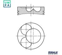 MAHLE 028 07 02 Piston