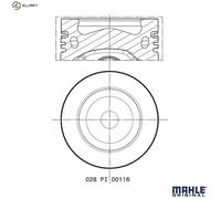 MAHLE 028 PI 00116 000 Piston