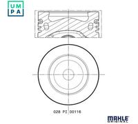 MAHLE 028 PI 00116 002 Piston
