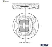 PISTON 028 PI 00117 000 FOR BLG/BMY/BWK/CAVD/CAVB/CAVC/CAVA/CAVF/CNWA 1.4L 4cyl
