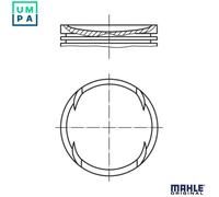 MAHLE 028 PI 00120 001 Piston