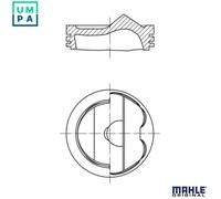 PISTON 028 PI 00124 000 FOR CAKA/CAJA/CCAA/CCBA/CGFA/CGEA/CJTB/CJWB/CNAA 3.0L
