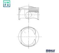 MAHLE 028 PI 00132 010 Piston