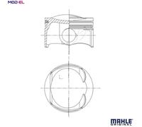 PISTON 028 PI 00132 012 FOR CDAA/CDHA/CDHB/CDAB 1.8L 4cyl