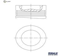 Mahle Original Engine Piston 028 PI 00139 002 Coated for VW SEAT SKODA AUDI 2.0L