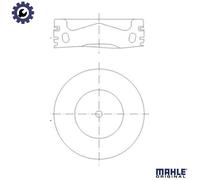 Engine piston Coated 028 PI 00158 000 MAHLE for SEAT AUDI VW SKODA