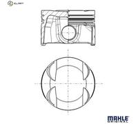 PISTON 028 PI 00181 000 FOR SKODA VW GOLF/VII/Van/Convertible/SPORTSVAN CADDY