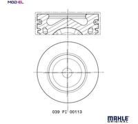 MAHLE 039 PI 00113 000 Piston