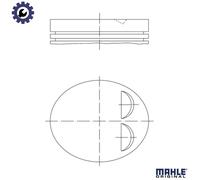 MAHLE 039 PI 00122 000 Piston