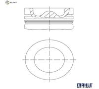 Engine piston Coated 039 PI 00127 000 MAHLE for CITROËN PEUGEOT DS OPEL