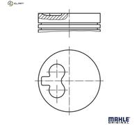 MAHLE 040 01 01 Piston
