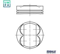 MAHLE 081 PI 00106 001 Piston