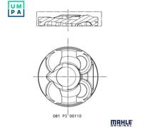 MAHLE ORIGINAL 081 PI 00110 002 Piston