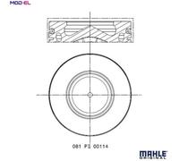 PISTON 081 PI 00114 000 FOR N47D20C/C20A 2.0L 4cyl
