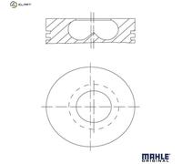 MAHLE 081 PI 00123 000 Piston