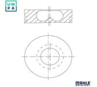 PISTON 081 PI 00123 001 FOR B37C15A/D15A 1.5L 3cyl B47D20A/C20A/D20B 2.0L 4cyl