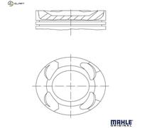 MAHLE 081 PI 00126 000 Piston