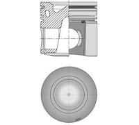 Piston 103.2mm Length 60.99mm Recess ⌀ Fits DAF CUMMINS KOMATSU KOLBENSCHMIDT