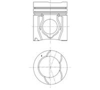 Piston 130.92mm Length 72mm Recess ⌀ Fits SCANIA DOOSAN KOLBENSCHMIDT 40182600