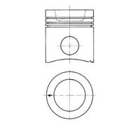 Piston 130mm Length 96mm Recess Diameter Fits MAN KOLBENSCHMIDT 94943600