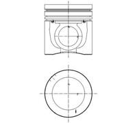 Piston 137.4mm Length 89mm Recess Diameter Fits VOLVO KOLBENSCHMIDT 40100600